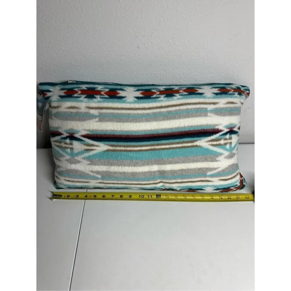 Rare NWT The Alpine Chalet Southwestern Aztec Soft Plush Pillow 22”x12” Feather